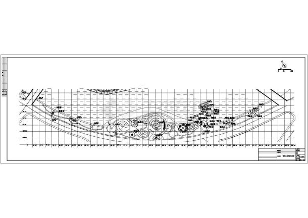 某滨湖公园设计场地放线CAD设计平面定位-图二