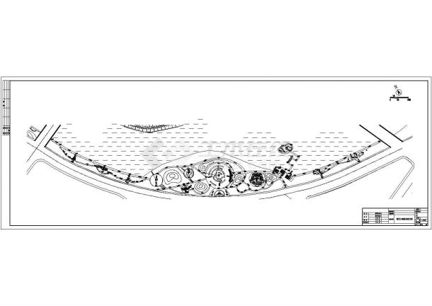 某滨湖公园CAD构造设计完整竖向设计-图二