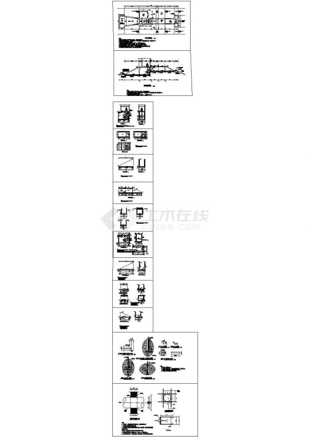 小型轴流泵排涝泵站工程施工图-图二