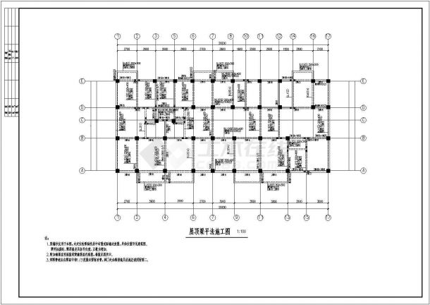 某全套住宅楼设计结构CAD大样完整施工图纸-图二