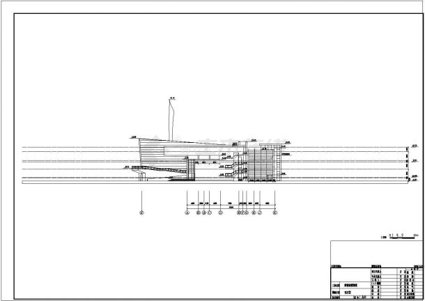 某1894.4平米展览展馆CAD建筑施工图 结构施工图平立剖-图一