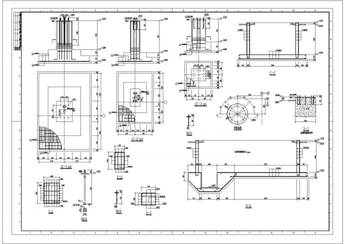 某皮带钢平台节点构造CAD设计完整详图_图1