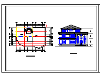 12个三层别墅建筑设计方案施工图-图二