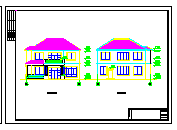 某地区二层乡村别墅建筑设计施工图纸