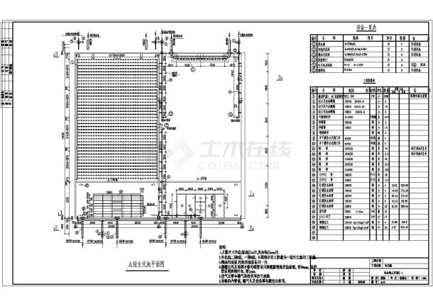 广东某污水处理厂套图生化CAD环保节点设计图纸-图二