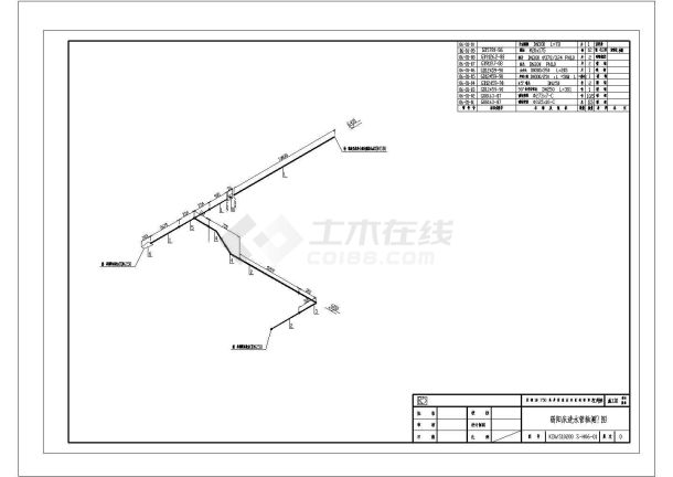 某钢厂除盐水站改造工程图纸管道轴测图CAD环保设计图-图一