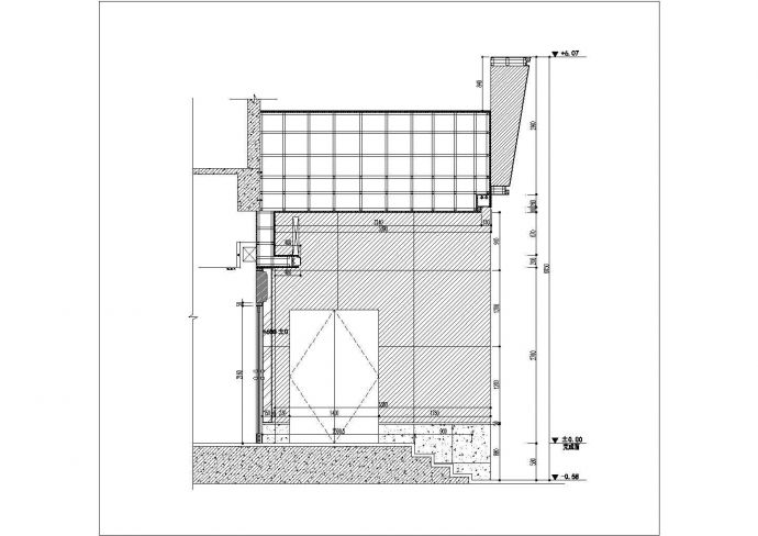 某餐饮店施工CAD风幕机灭火器消防栓设计图纸_图1