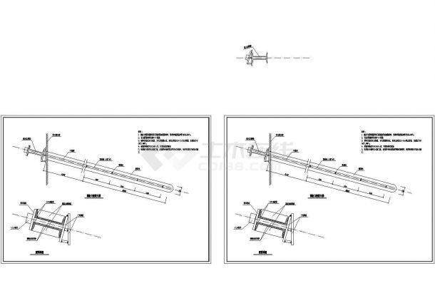 预应力锚索及腰梁连接大样图-图二