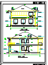 某地区三层独栋别墅cad建筑施工设计图纸_图1