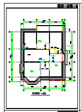 某地区三层独栋别墅cad建筑施工设计图纸-图二