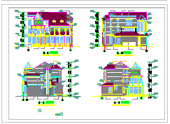 一套不错的别墅建筑设计CAD施工图-图一