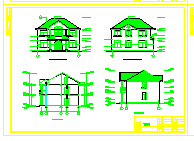 鑫厦豪华别墅建筑施工设计CAD图纸_图1