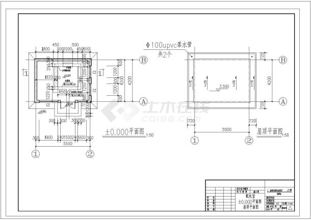 东莞市某污水处理厂消毒池图CAD大样节点设计图纸-图一