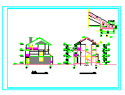 三层小型别墅建筑设计cad施工图_图1