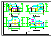 某地两层独立别墅cad建筑施工设计图纸_图1