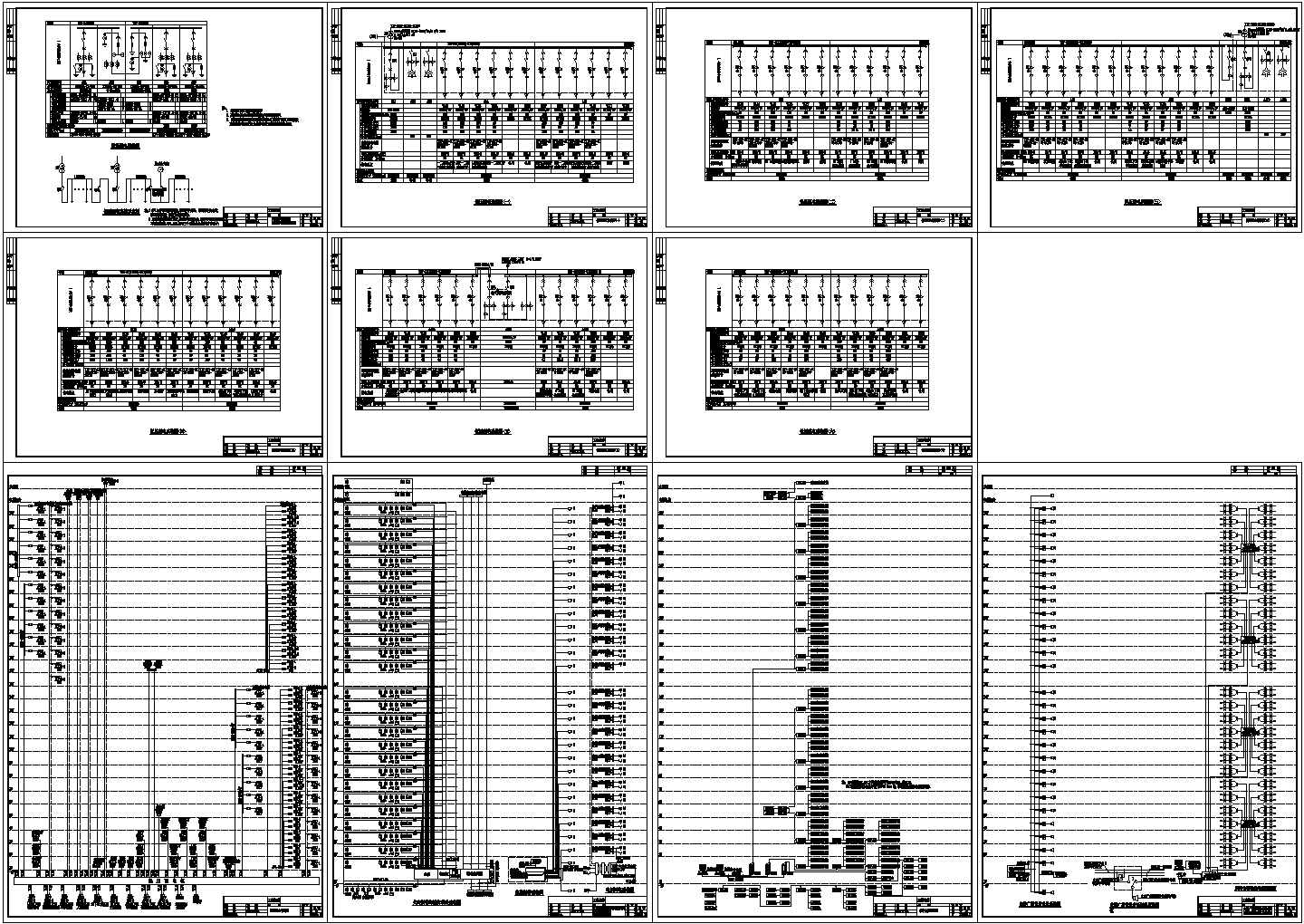 28层综合楼全套电气系统图（强、弱电cad图纸)