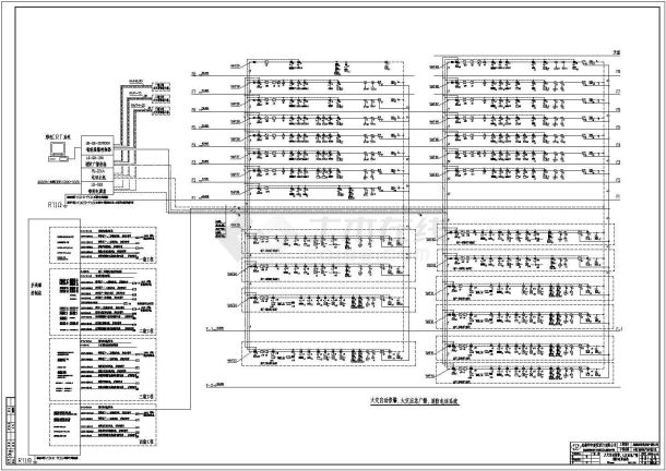 某消防报警CAD电气设计构造完整系统图-图二