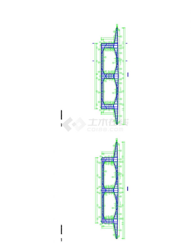 QL-02-20 主桥箱梁4m梁段横梁普通钢筋构造图 -图一