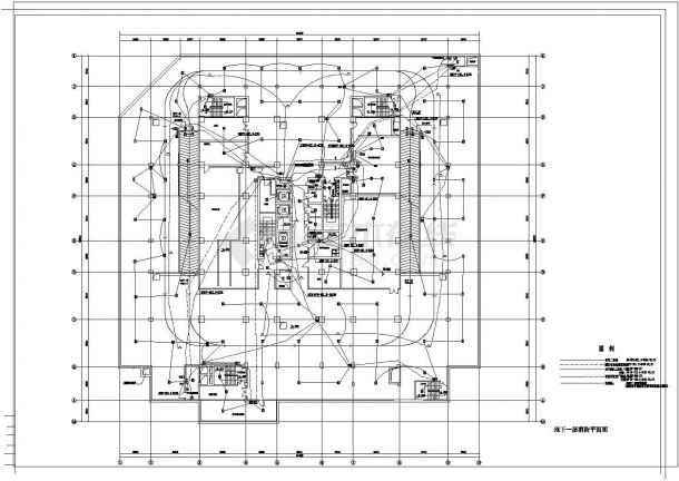 某高层办公楼消防报警CAD电气设计图-图二