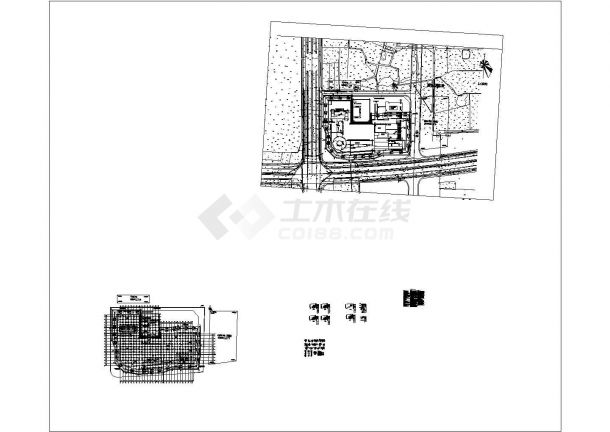 [江苏]双排桩结合土钉墙基坑支护施工图(三轴深搅桩止水)-图二