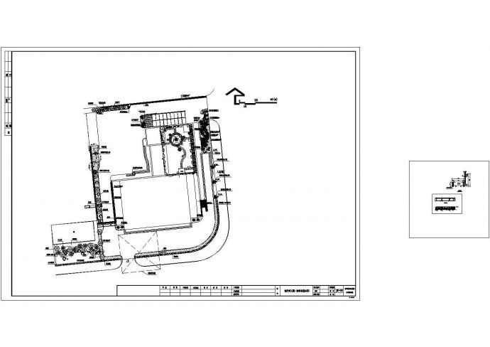 某环城北路枢纽楼景观CAD设计_图1