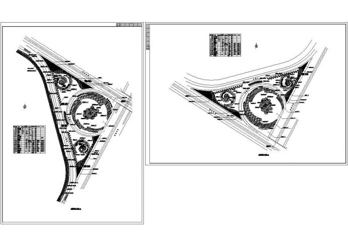 某立交绿化种植平面图CAD设计_图1