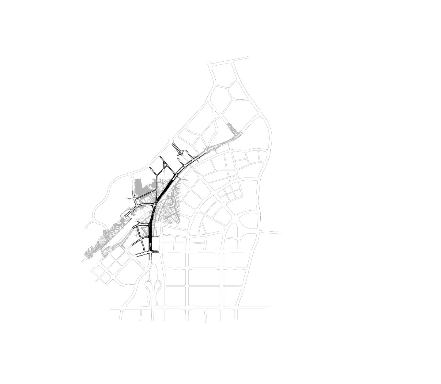 路面改造范围平面底图