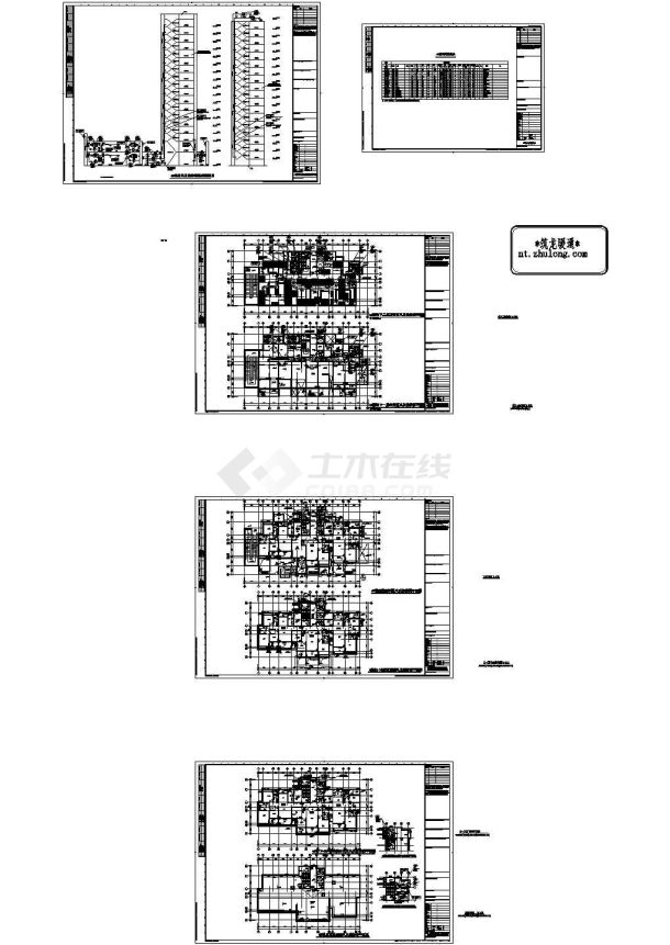 [江苏]住宅小区空调通风设计施工图(8栋楼、地下室、焓湿图)-图二