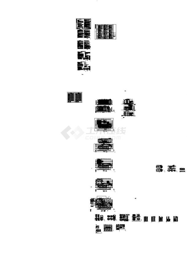 [苏州]某四层福利院建筑施工图，标注明细-图一