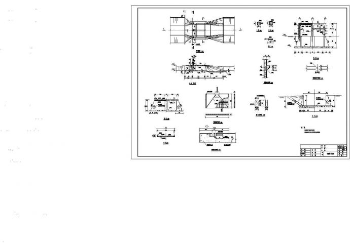 两孔节制闸设计全套施工参考CAD详图_图1