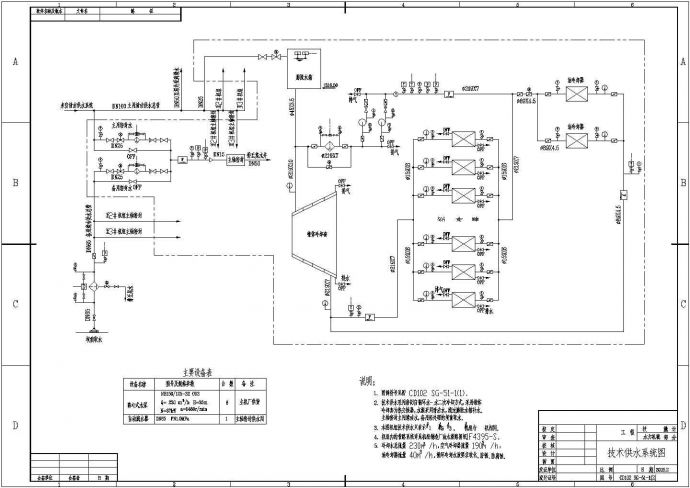 某地水电站技术供水CAD参考图_图1