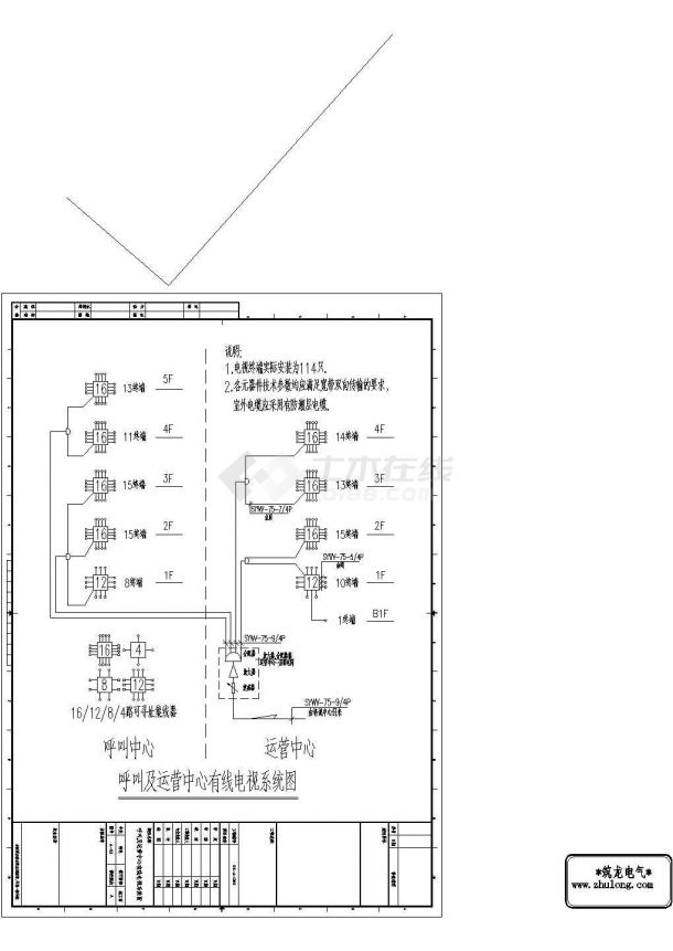 [上海]知名综合办公楼全套强弱电电气设计图纸（188张）-图二