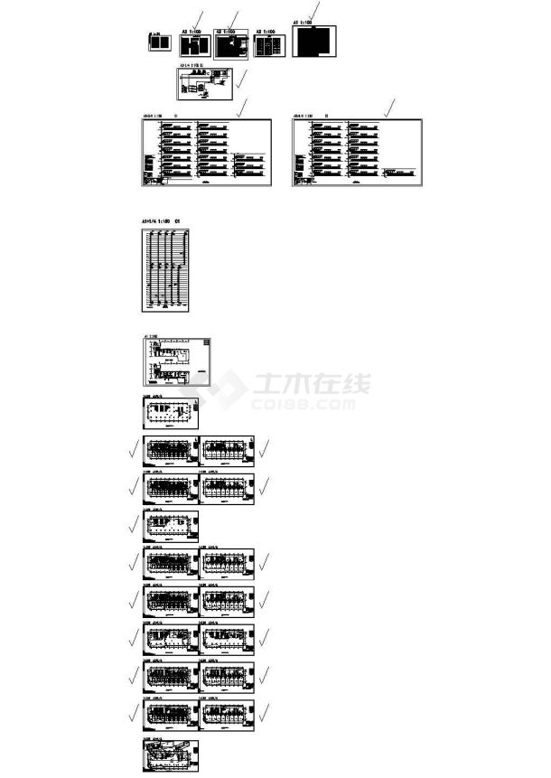 广东某超高层办公楼空调通风及防排烟系统设计施工CAD图-图一