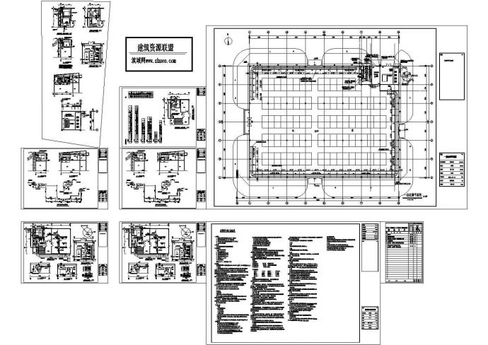 [深圳]展厅中央空调系统设计施工图（防排烟,冷热源）_图1