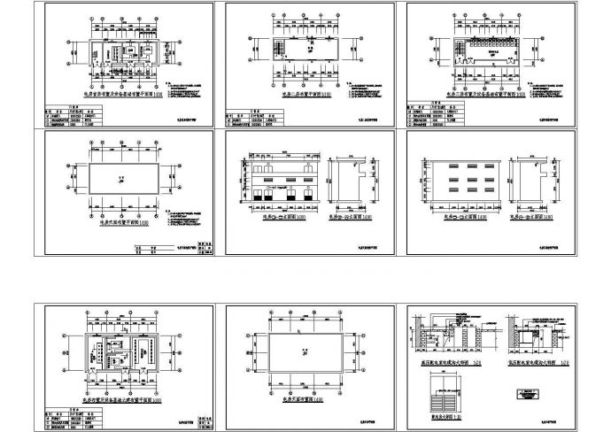 某配电房及设备基础布置电气CAD图纸_图1