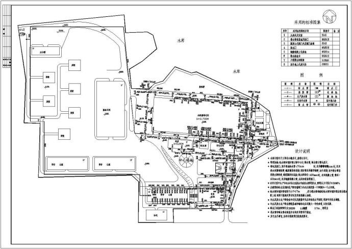 某屠宰场给排水设备结构cad详图_图1