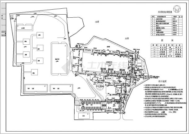 某屠宰场给排水设备结构cad详图-图二