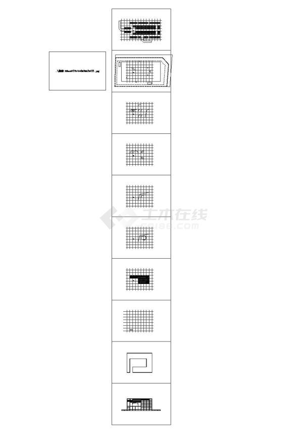 [青海]省级档案馆设计施工图CAD图纸（内含水暖电全套图纸）-图一
