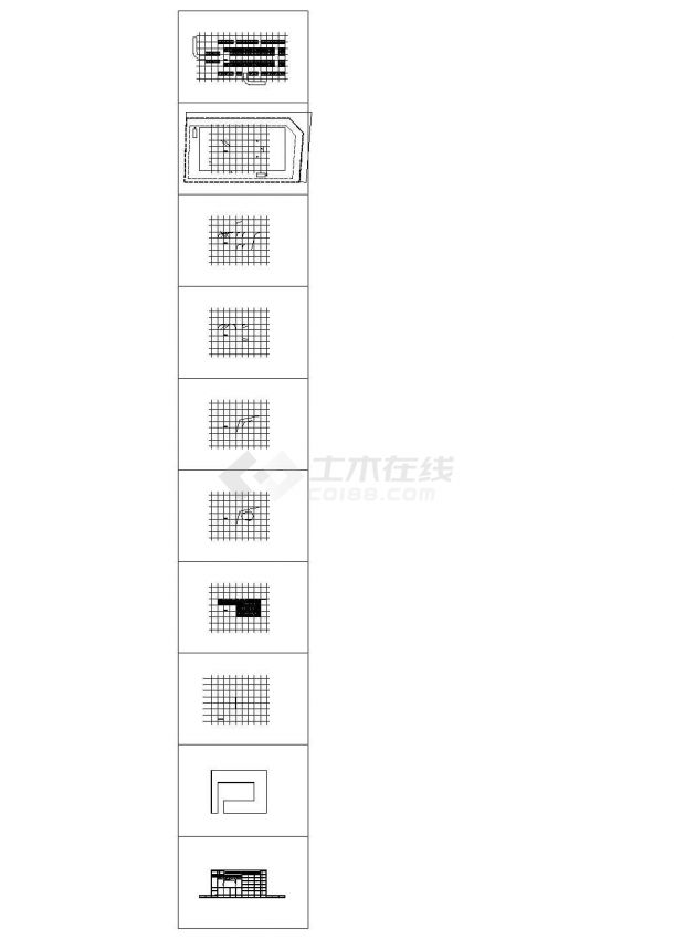 [青海]省级档案馆设计施工图CAD图纸（内含水暖电全套图纸）-图二