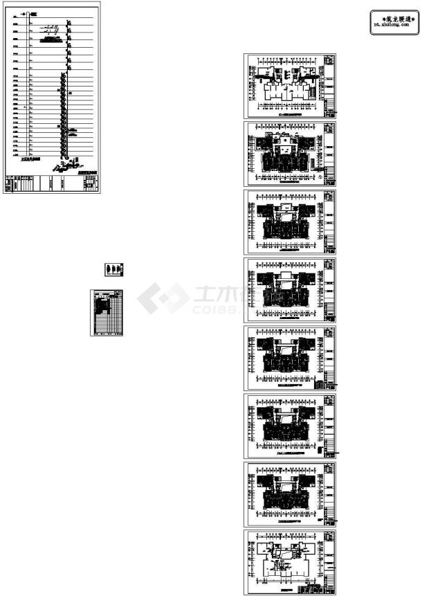 [天津]高层住宅区采暖通风设计施工图（通风,采暖,防排烟,人防）-图一