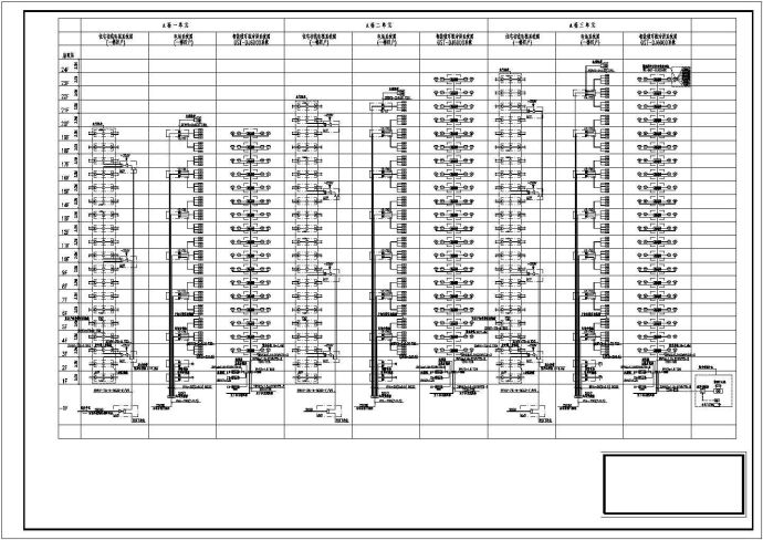 某带有放大器箱的A栋高层住宅弱电系统图_图1