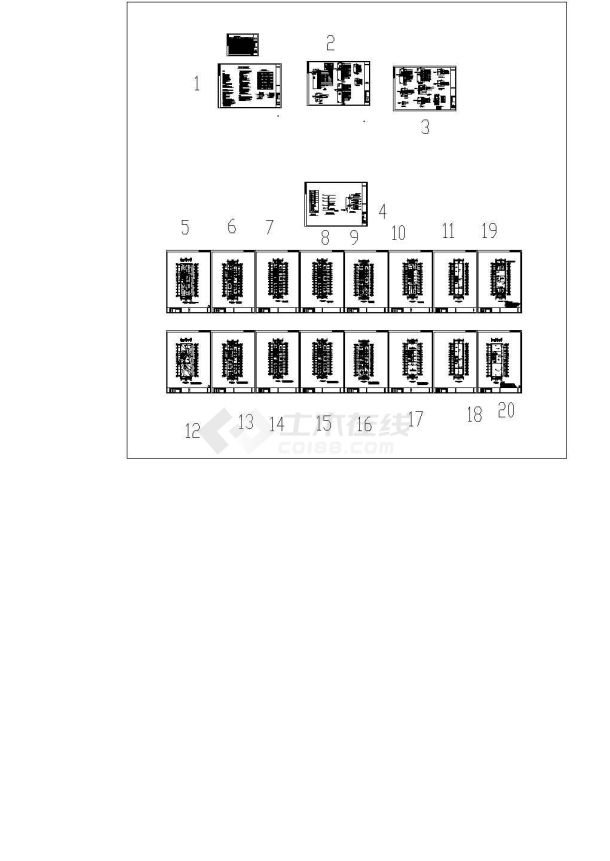 住宅小区御龙苑7#楼全套电气设计施工图-图一