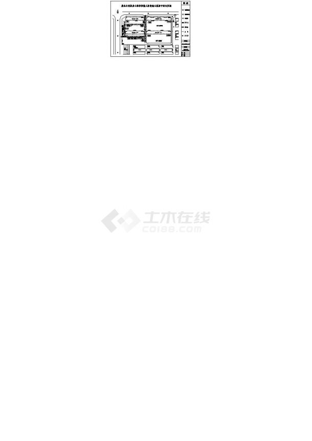 北京两限房装修施工阶段施工现场平面布置图-图一