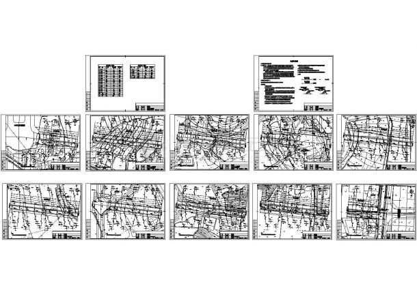 某市政道路排水系统改造设计图-图一