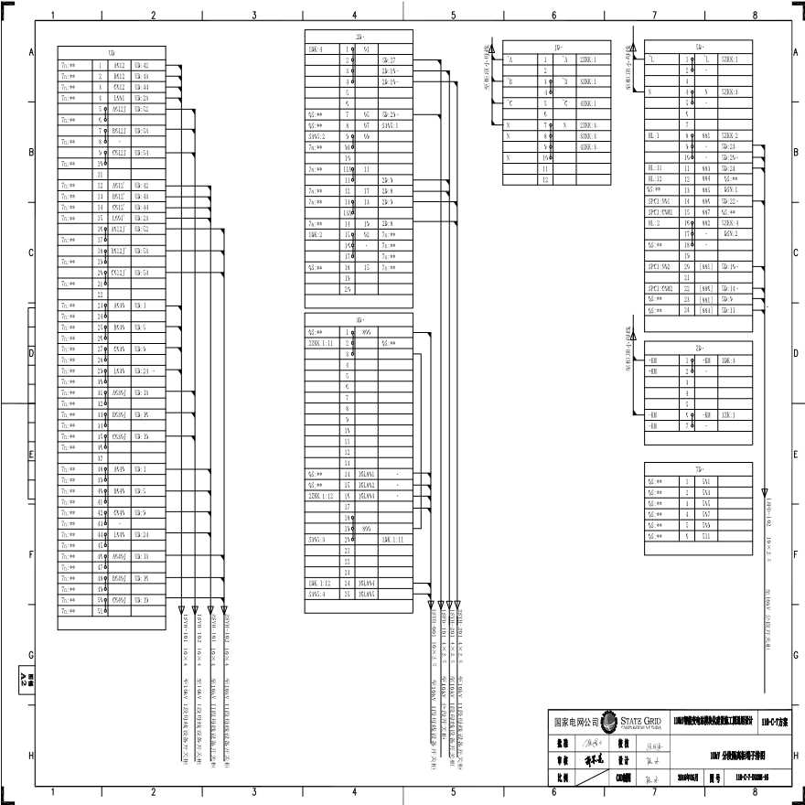 110-10kV分段隔离柜端子排图.pdf-图一