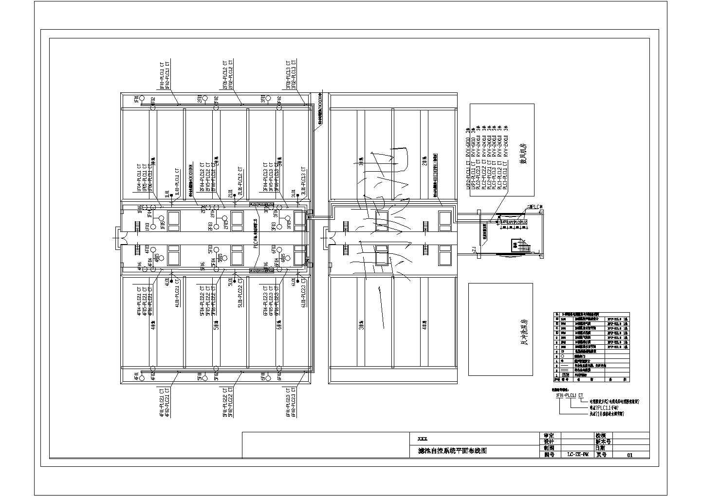 [广东]某水厂自动控制CAD给排水设计完整系统全套图纸