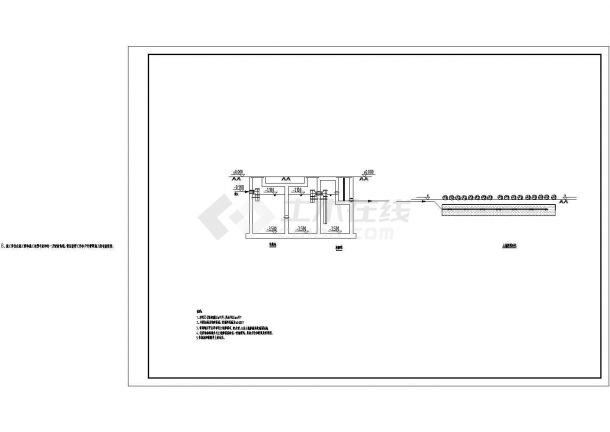 [浙江]农村生活污水处理CAD给排水设计完整工程施工图-图二