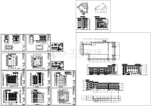 天山茶城装修设计CAD施工图-图一