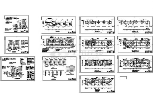 某七层住宅楼电气设计CAD施工图纸-图一