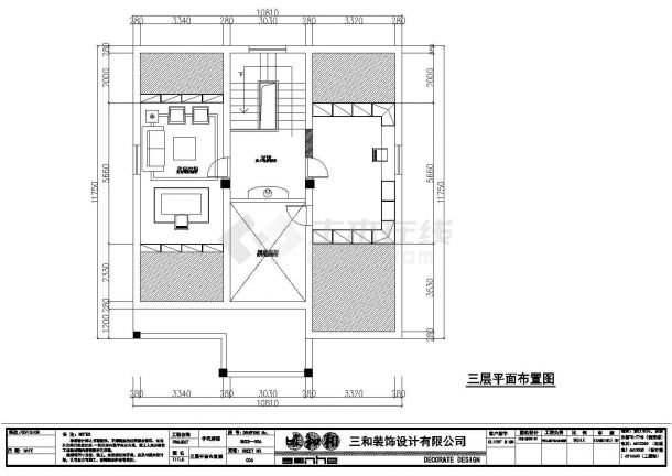某南方家装CAD室内装修设计完整构造施工图-图一